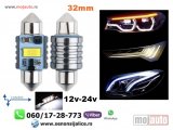 NOVI: delovi  C5W sulifidne led sijalice 32mm kan bus bele