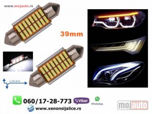 NOVI: delovi  C5W sulifidne led sijalice 39mm kan bus bele