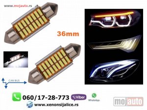 Glavna slika - C5W sulifidne led sijalice 36mm kan bus bele - MojAuto