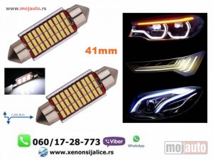 NOVI: delovi  C5W sulifidne led sijalice 41mm kan bus bele