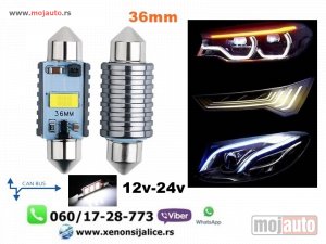 Glavna slika - C5W sulifidne led sijalice 36mm kan bus bele - MojAuto