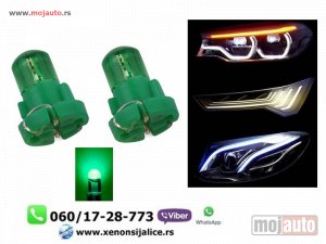 Glavna slika -  T3 led sijalice zelene - MojAuto