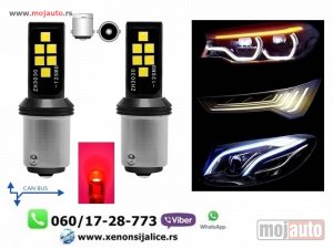 NOVI: delovi  P21W/1156/Ba15s led sijalice kan bus crvene