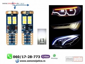 NOVI: delovi  T10 w5w led sijalice kan bus bele