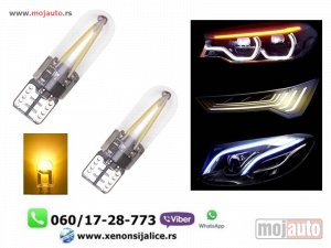 NOVI: delovi  T10 w5w led sijalice zute