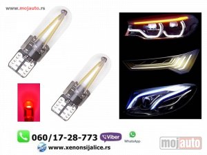 NOVI: delovi  T10 w5w led sijalice crvene