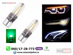 NOVI: delovi  T10 w5w led sijalice zelene