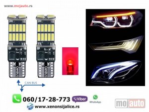 Glavna slika -  T10 w5w led sijalice kan bus crvene - MojAuto