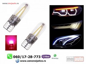 NOVI: delovi  T10 w5w led sijalice roze