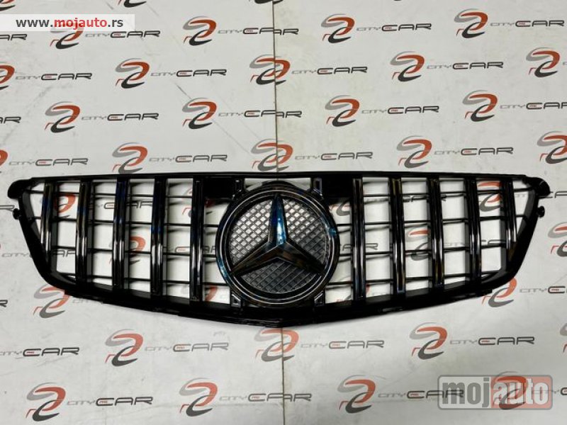 Glavna slika -   W204 GT Gril prednja maska silver za Mercedes Benz - MojAuto