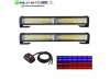 Slika 1 -  Led blinkeri 32cm x 4cm crveno plavi - MojAuto