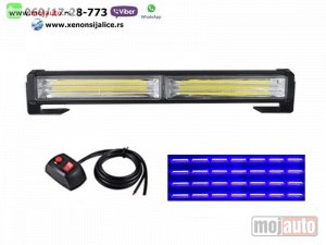 Glavna slika - Led blinkeri 32cm x 4cm plavi - MojAuto