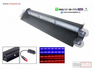 Glavna slika - Led blinkeri 39cm x 7cm crveno plavi - MojAuto