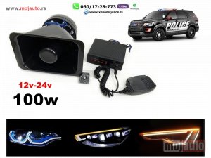 Glavna slika - Policijska sirena razglas megafon 100w - MojAuto