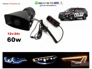 Glavna slika - Policijska sirena razglas megafon 60w - MojAuto