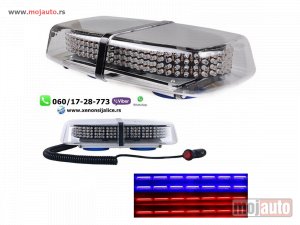 NOVI: delovi  Led rotacija blinker 30cm x 8cm crveno plava