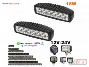 NOVI: delovi  Led dnevna svetla univerzalna set 2 komada 18cm x 5cm 18w