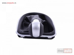 Glavna slika - Seat Leon 2004-2012 tipska ručica menjača 5i 6 sa kožom i ramom. - MojAuto