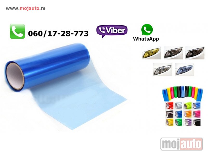 Glavna slika -  Folija za farove i stop svetla plava - MojAuto