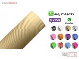 NOVI: delovi  Karbon 3d folija zlatna
