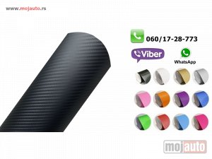Glavna slika - Karbon 3d folija crna - MojAuto