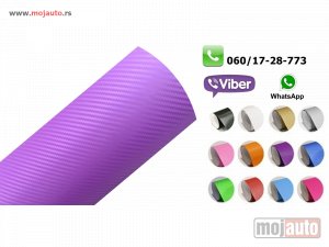 NOVI: delovi  Karbon 3d folija ljubicasta