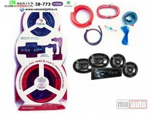 Glavna slika - Kablovi za povezivanje vufera i pojacala set 1000w - MojAuto