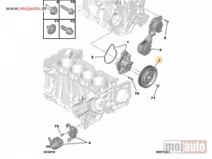 Glavna slika - Peugeot remenic vodene pumpe207,208,308 NOVO - MojAuto