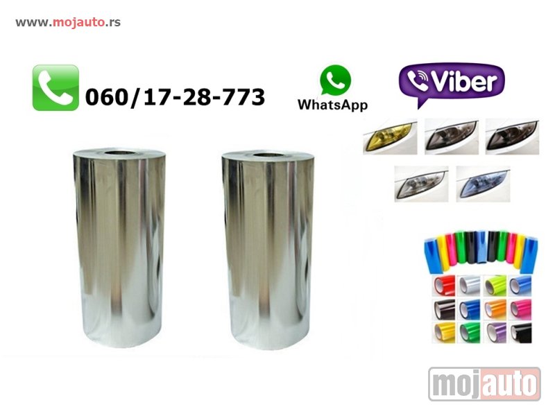 Glavna slika -  Hrom folija za reparaciju sociva u farovima 0,3m x 1m - MojAuto