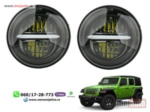 Glavna slika - LED FAROVI UNIVERZALNI 18CM 2X60W BI LED FUL LED - MojAuto