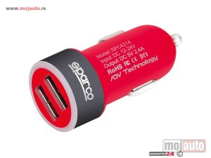 NOVI: delovi  Sparco Corsa USB dupli  punjač.