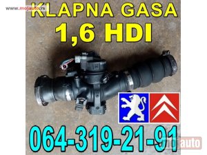 Glavna slika - KLAPNA GASA 1,6 HDI Pežo Peugeot Citroen - MojAuto