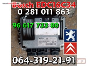 Glavna slika - KOMPJUTER Bosch EDC16C34 Pežo 0 281 011 863 Peugeot Citroen 96 617 733 80 - MojAuto
