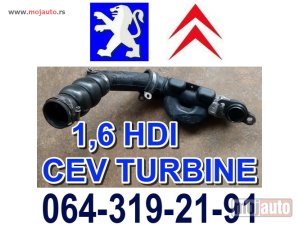 Glavna slika - PLASTIČNA CEV TURBINE 1,6 HDI Pežo Peugeot Citroen - MojAuto