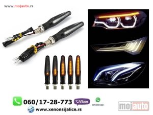 Glavna slika - Led migavci za motore univerzalni set 9cm x 2cm - MojAuto