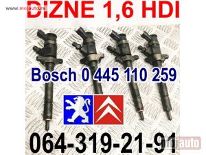 polovni delovi  Pežo DIZNE 1,6 HDI 80kw Bosch 0 445 110 259 Peugeot Citroen