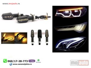 Glavna slika - Led migavci za motore univerzalni set 6cm x 2cm - MojAuto