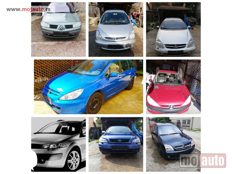 Glavna slika -  Delovi za Peugeot 206, Peugeot 307, Renault Megane II, Citrojen Xsara Picasso, Citrojen C5, Opel Astra G, Opel Vectra C - MojAuto