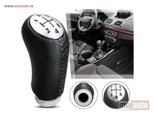 Glavna slika -  Kozna rucica menjaca za Renault Megane 2 od 2002 sa 5 brzina - MojAuto