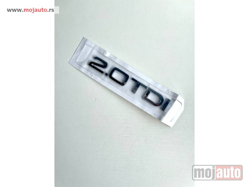 Glavna slika -  2.0TDI hrom oznaka za gepek vrata Audi NOVO - MojAuto
