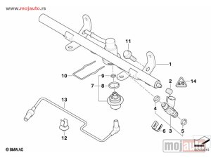 Glavna slika - Mini Cooper S 1.6B Regulator Pritiska Goriva 02-06, NOVO - MojAuto