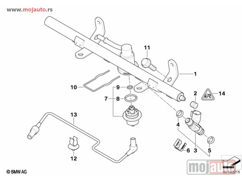 Glavna slika -  Mini Cooper S 1.6B Regulator Pritiska Goriva 02-06, NOVO - MojAuto