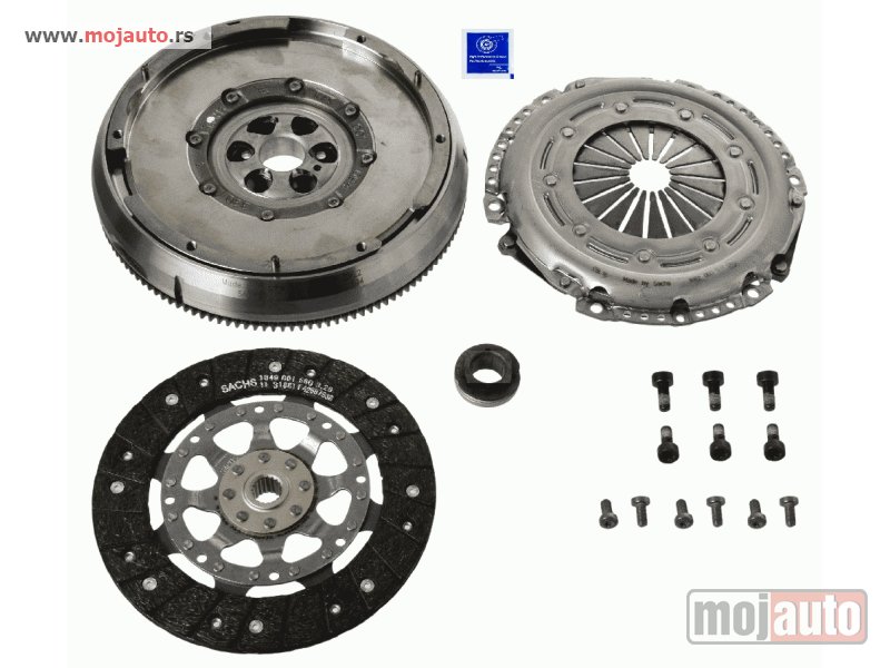 Glavna slika -  Pezo 208 1.6HDI Set Kvacila Plivajuci Zamajac SET 12- NOVO - MojAuto