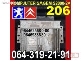 polovni delovi  KOMPJUTER SAGEM S2000-2A, Pežo 206 1,4 Peugeot Citroen 9644625680-00, 9646988680