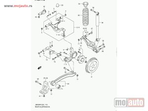 NOVI: delovi  Suzuki Grand Vitara Rame Zadnje 05-15, NOVO