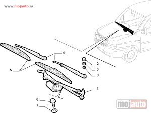 Glavna slika -  Fiat Doblo Mehanizam Brisaca 01- NOVO - MojAuto