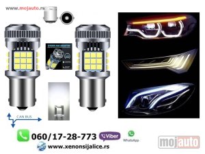 Glavna slika -  P21 1156 ba15 led sijalice set bela boja kan bus - MojAuto