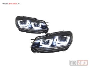 NOVI: delovi  VW GOlf 6 Farovi 3D Black DRL