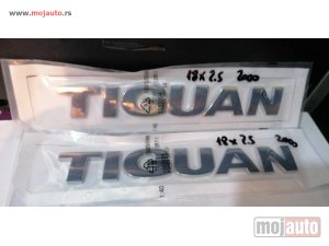 Glavna slika -  Volkswagen Tiguan oznaka zadnja. Dimenzije:18x2.5cm. - MojAuto