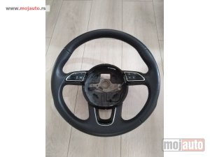 Glavna slika -  Audi volan kožni u odličnom stanju 4L0419689 A 8U0419091 AB - MojAuto